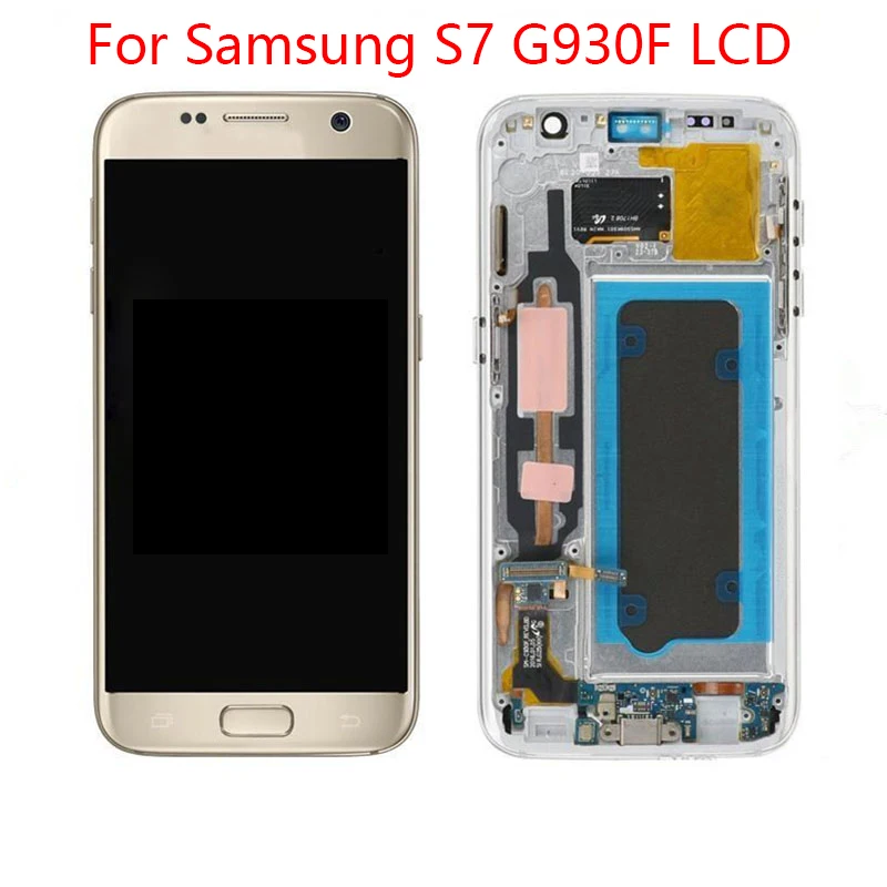 5.1'' LCD with frame for SAMSUNG S7 G930 G930F Display Touch Screen Digitizer Assembly