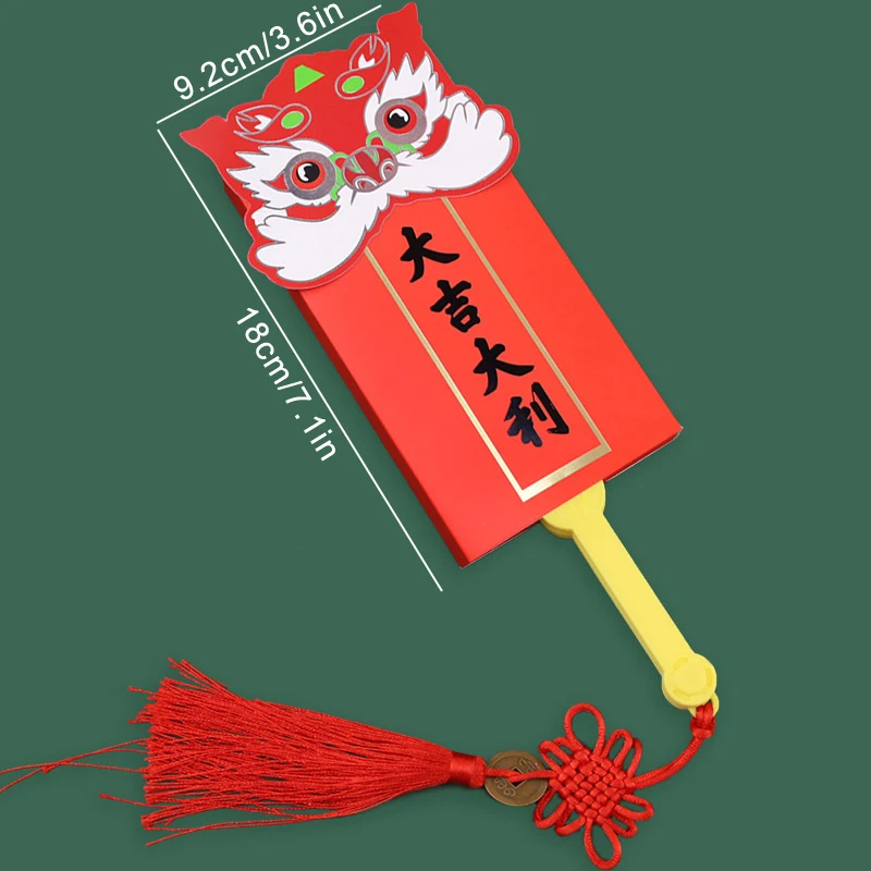 2025 Jaar van de Slang Nieuwjaar Waaiervorm Rode Enveloppen Opvouwbare Rode Envelop Beste Wens Geluk Geld Zakken Geschenken