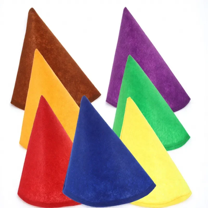 7Pcs Christmas Dwarf Cap Gnome Party Hat Cosplay Costume Prop Holiday Decoration Fun Wearable Accessory for Adults Pets