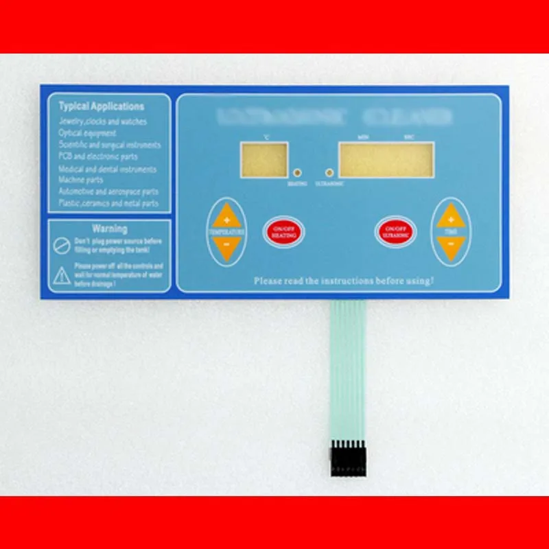 ULTRASONIC CLEANER -- Membrane switches Keyboards Keypads