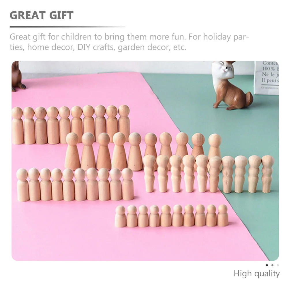 

10pcs Wooden Hand Painting Wood Embryo Diy Craft Kids Drawing Creativity Training Educational Gift For Children Wood