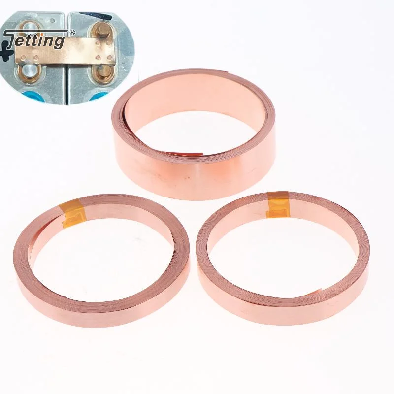 1 Roll Spot Welding Machine Battery Welders 5/10 Meters 18650 21700 Battery T2 Pure Copper Sheet Belt Strip Connector