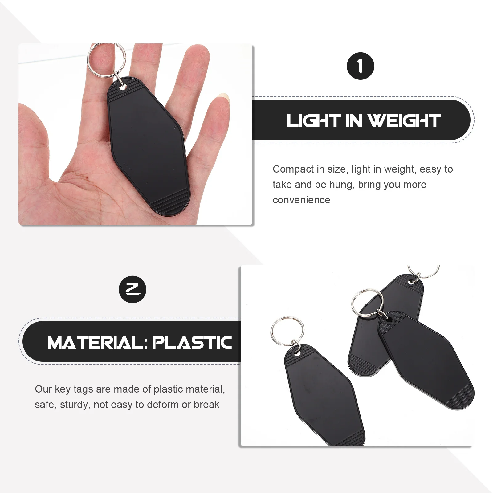 

10 шт., этикетки для ключей, пластиковые багажные бирки, красочные идентификационные бирки для легкой идентификации, компактные, легкие, портативные