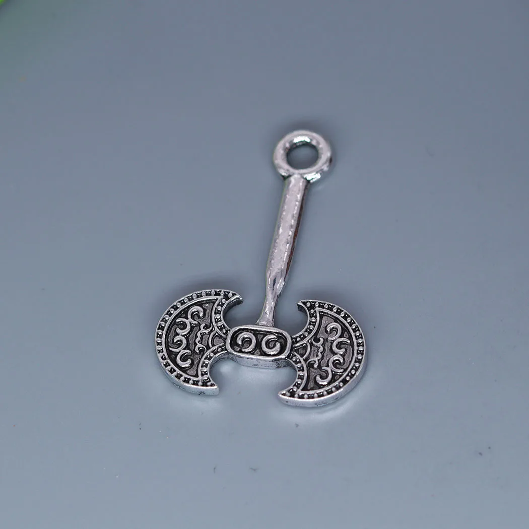 3Pcs/lot Viking Axe Antique Charm Pendant For DIY Necklace Handmade Jewelry Making - view 2
