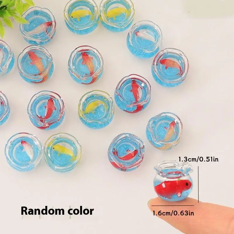 [JN] 1 قطعة حوض السمك بيت الدمية زخرفة المنزل اللعب دمية مصغرة محاكاة الزجاج خزان الأسماك نموذج DIY بها بنفسك