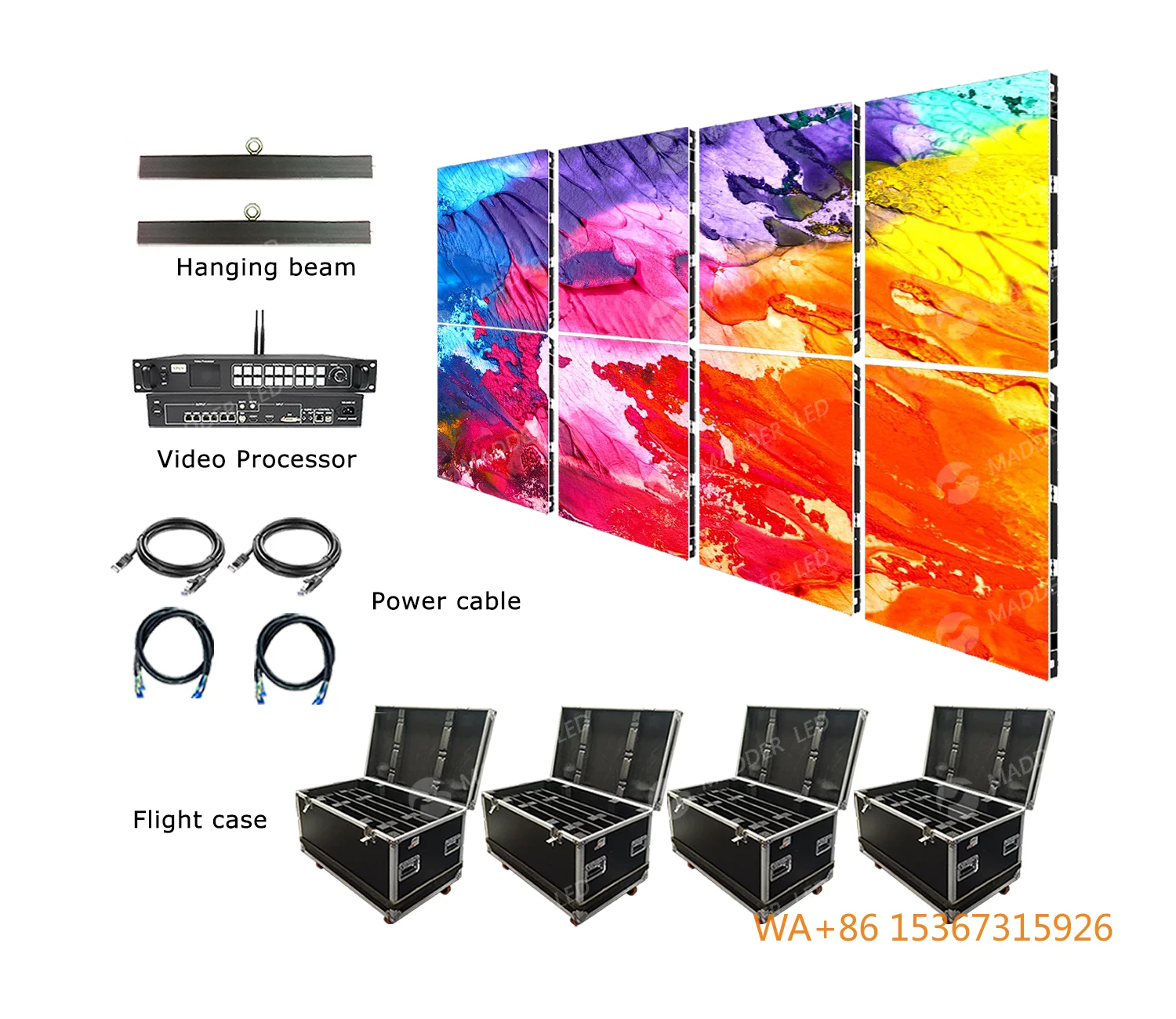 P2 Indoor LED Screen 4K Full Color Mosaic Display HD Advertising Screen