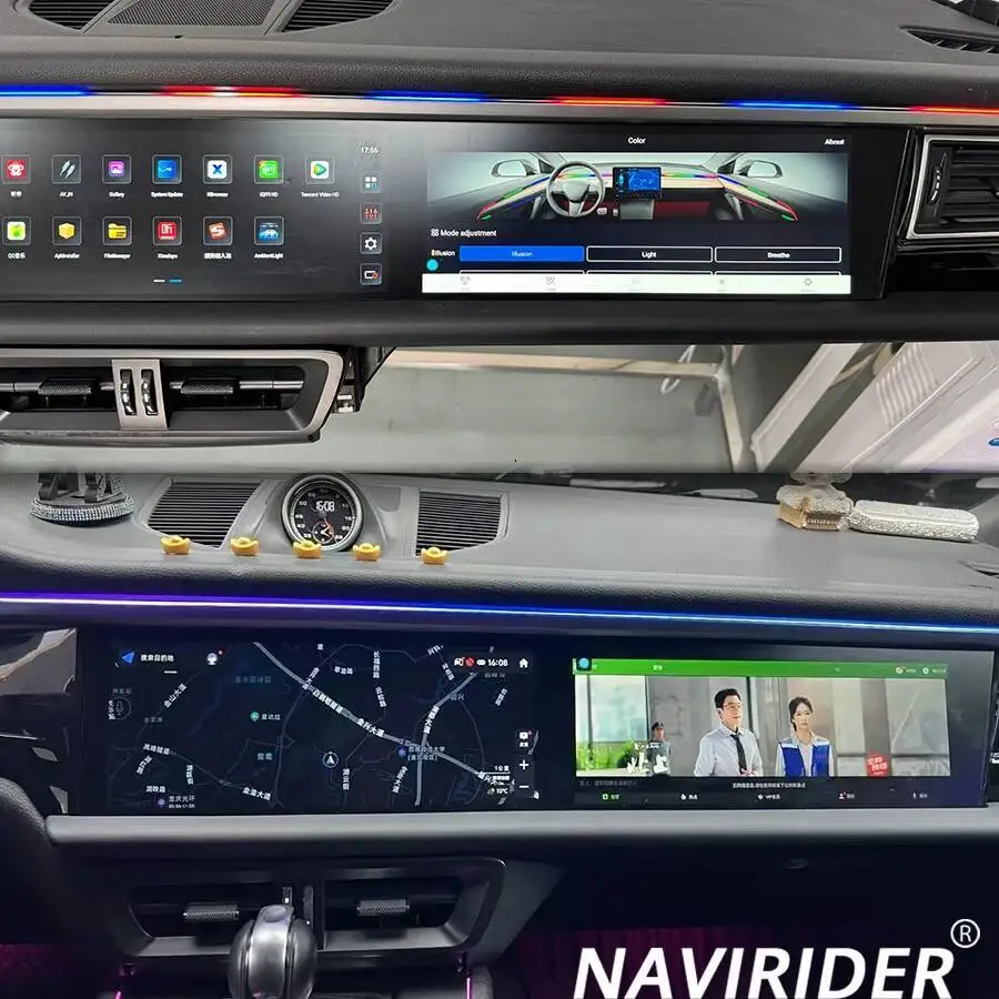 

Dual 12.3-inch Android Car Multimedia Video Player Radio Head Unit for Porsche Macan 2011-2017 with GPS And Carplay Support