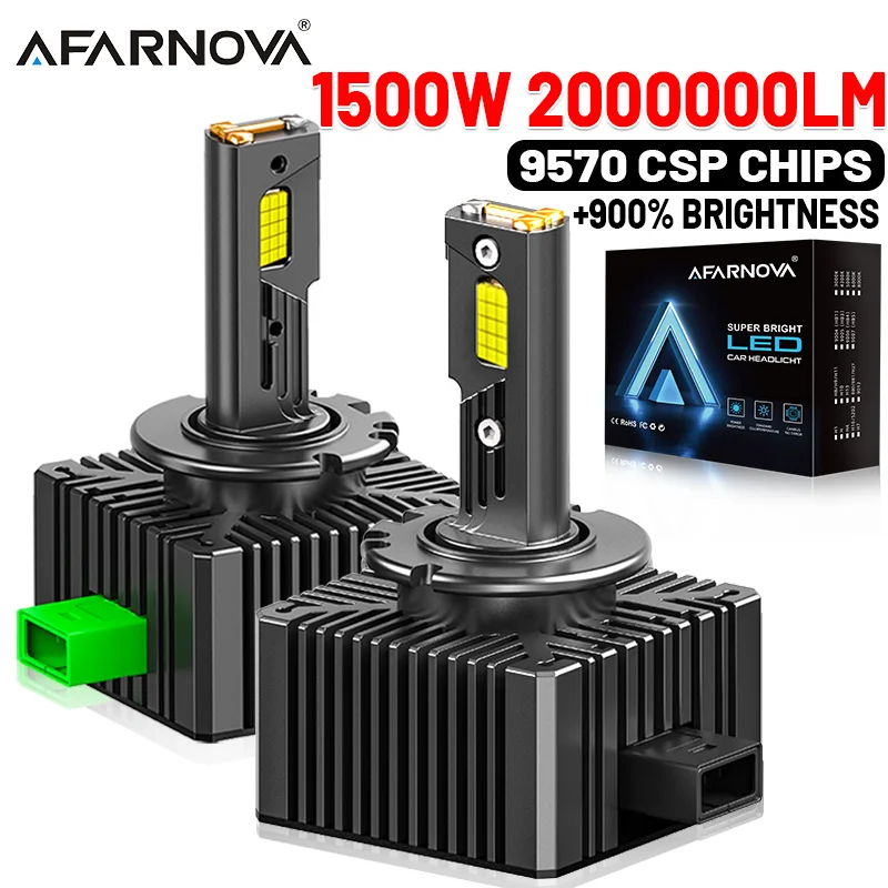 

Светодиодные фары серии D1S HID D3S D2S D4S D4R D1R D2R D3R Auto Turbo LED CSP Chips 6500K Белый ксенон 1:1Plug&Play Автомобильная лампа 12 В