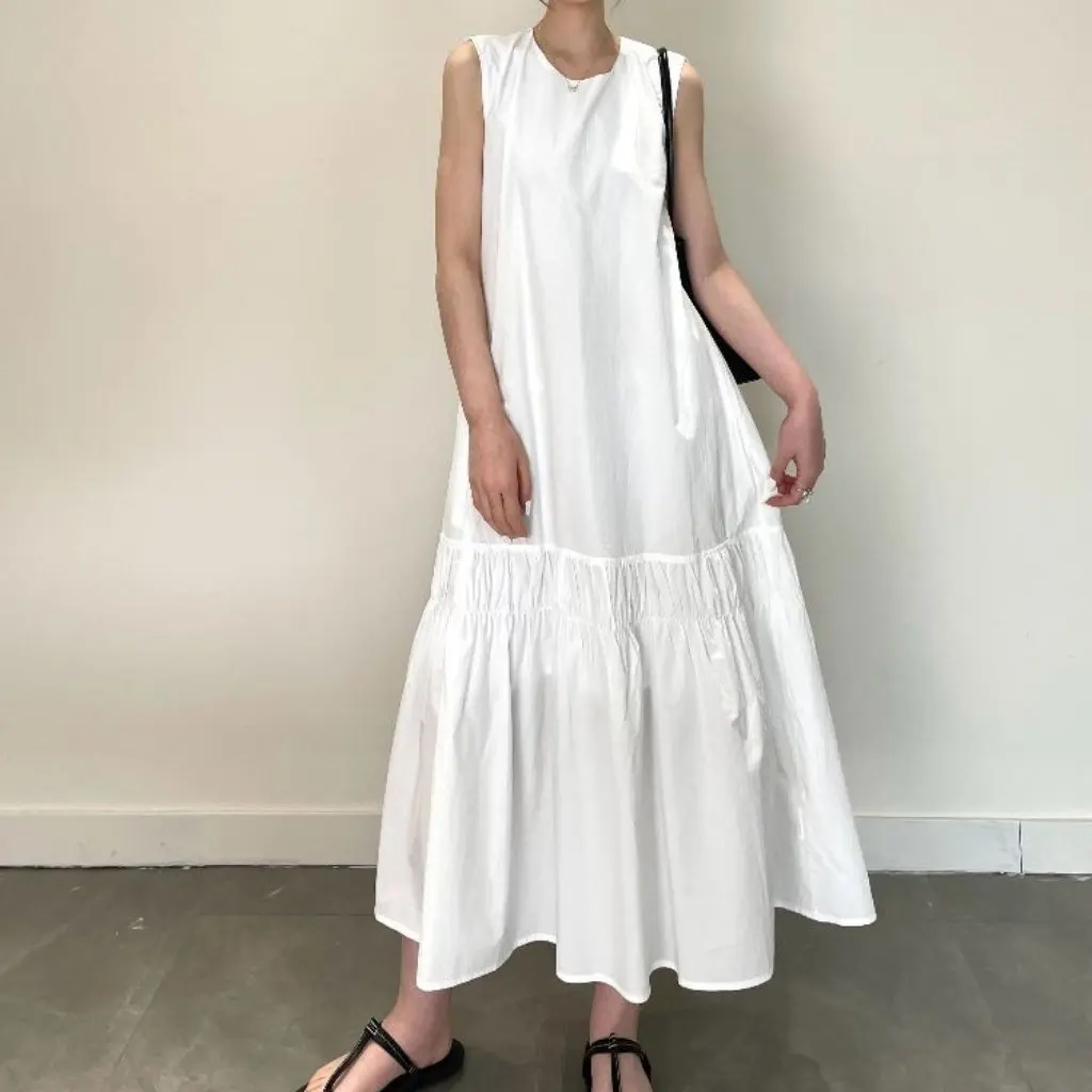 Robe stéréo smockée de Style K pour femmes, à la mode, dos découpé, gilet décontracté, Simple, nouveau Style pour l'été