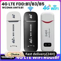 4G LTE Wireless USB Dongle Mobile Broadband Modem Stick Sim Card Slot Wireless Router Home Office Wireless WiFi Adapter 150Mbps
