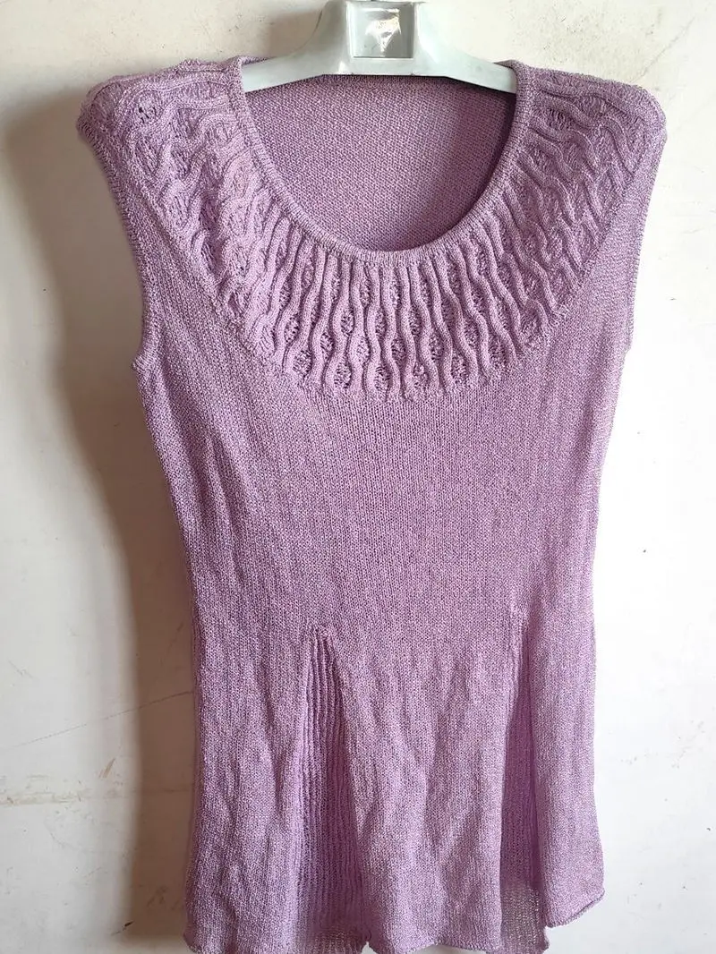 

Spring Summer Autumn Casual Faion Soft Comfortable Elastic Long Sve Knitted Vest Thin Ethnic Sle Women's Sweater