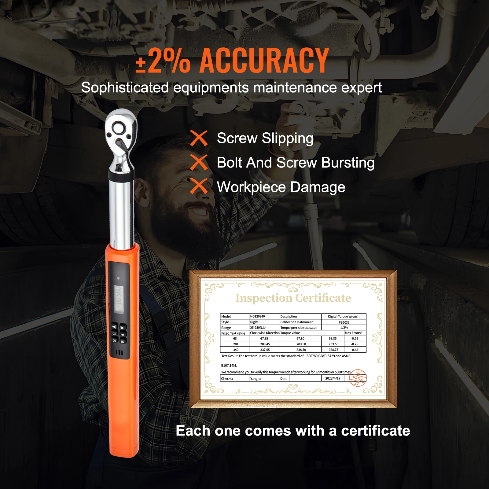 Digital Torque Wrench, 3.7-37ft.lb/5-50n.m 3/8