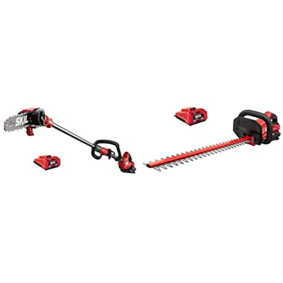 

PWR CORE 40 Brushless 40V Pole Saw and Hedge Trimmer Kit for outdoor landscaping, lightweight aluminum body, black and orange,
