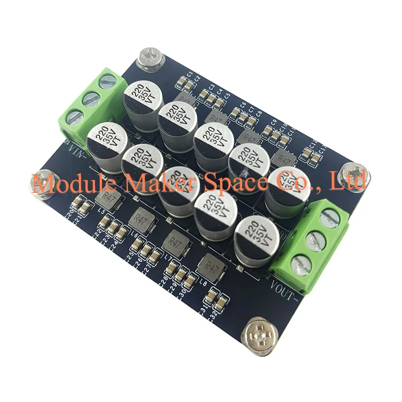 DC Power Supply Low Pass Filter Module Ripple & Noise Suppressor for ±3V/±5V Signal 100Hz-100MHz Bandwidth Clean Power Filter