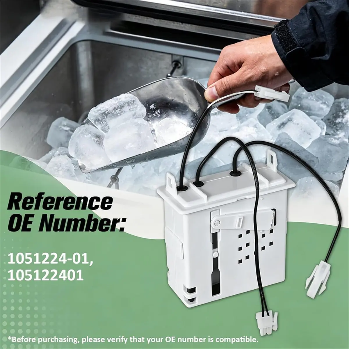 mise à jour. Kit de flotteur de niveau d'eau 1051224-01, pour machine à glaçons Ice-O-Matic, compatible avec les machines de la série CIM