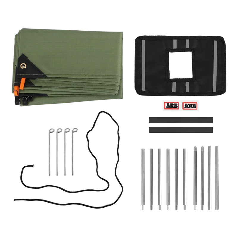 

X18A-мешок на крышу, тент, навес от дождя, буксировочный трос, флаг, украшение для 1/10 RC гусеничного автомобиля, осевой SCX10 90046 Traxxas TRX4 D90