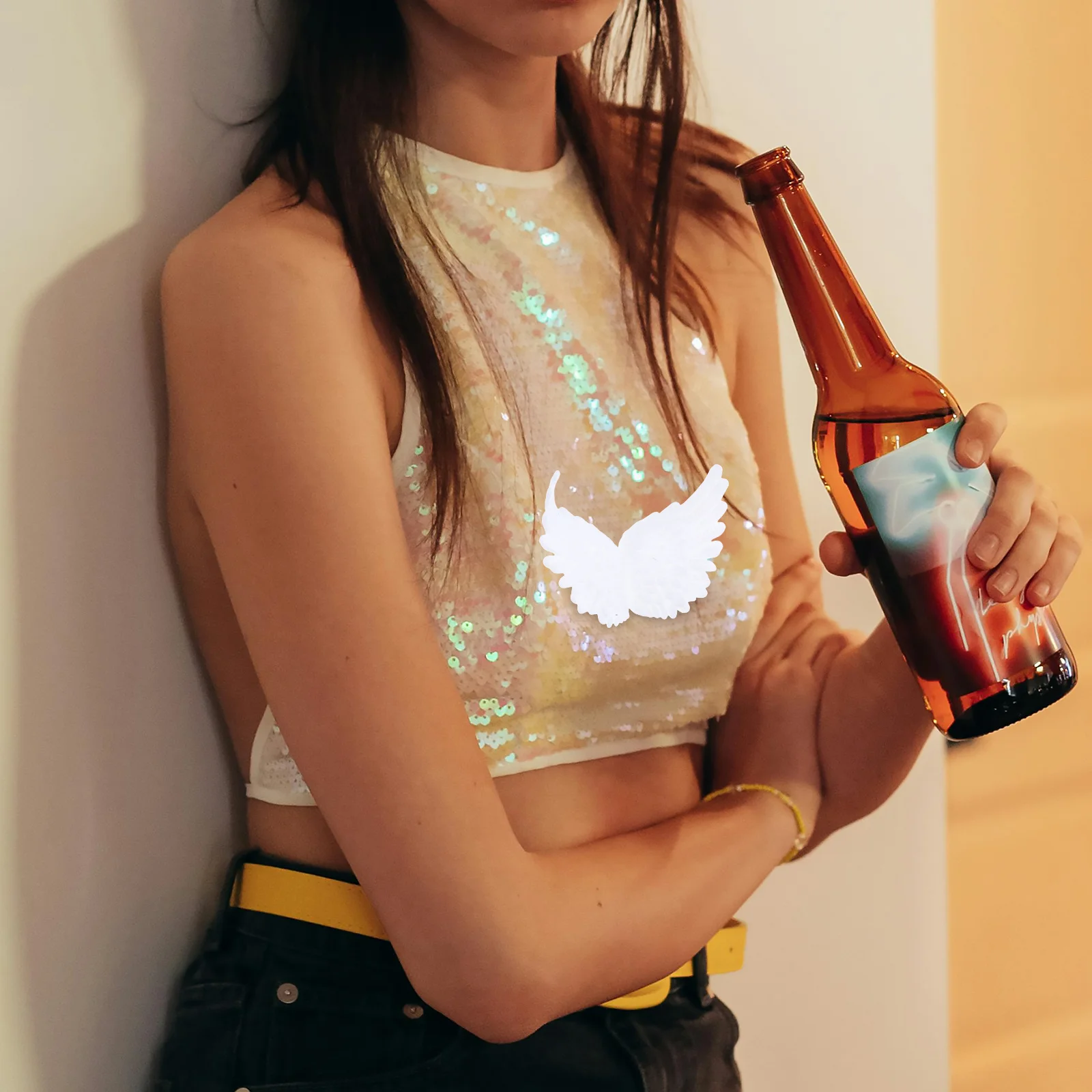 

18Pcs Angel Wings Decor DIY Craft Embellishments for Party Costume Accessories Fairy Wings for Backpacks Ornaments