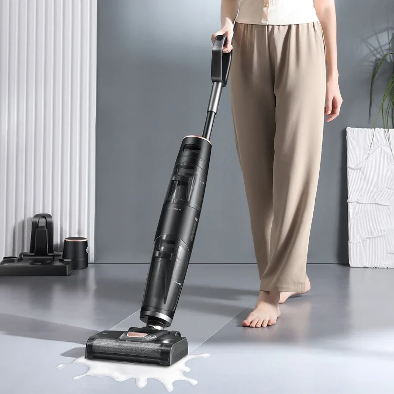 

New Viomi Cyber Automatic Washing Vacuum Cleaner with Self-drying Household Strong Suction and Removable Battery 2500mAh*2