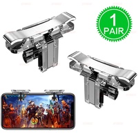 STONEGO 1Pair Mobile Game Controller, Phone Game Triggers - Sensitive Shoot and Aim Buttons Shooter Handgrip