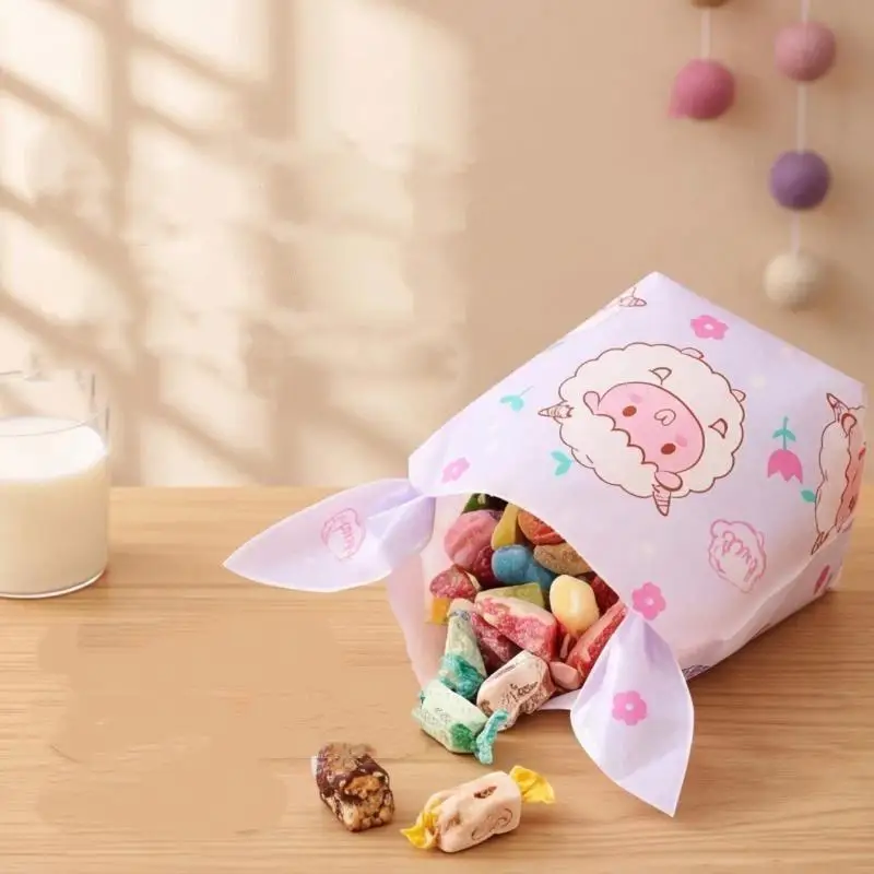 Rabbit‑Ear Plastic Pouch Cookie Biscuit Snack Baking Supply Jewelry Gift Packaging Bag Kids Party Favor Wholesale Display A