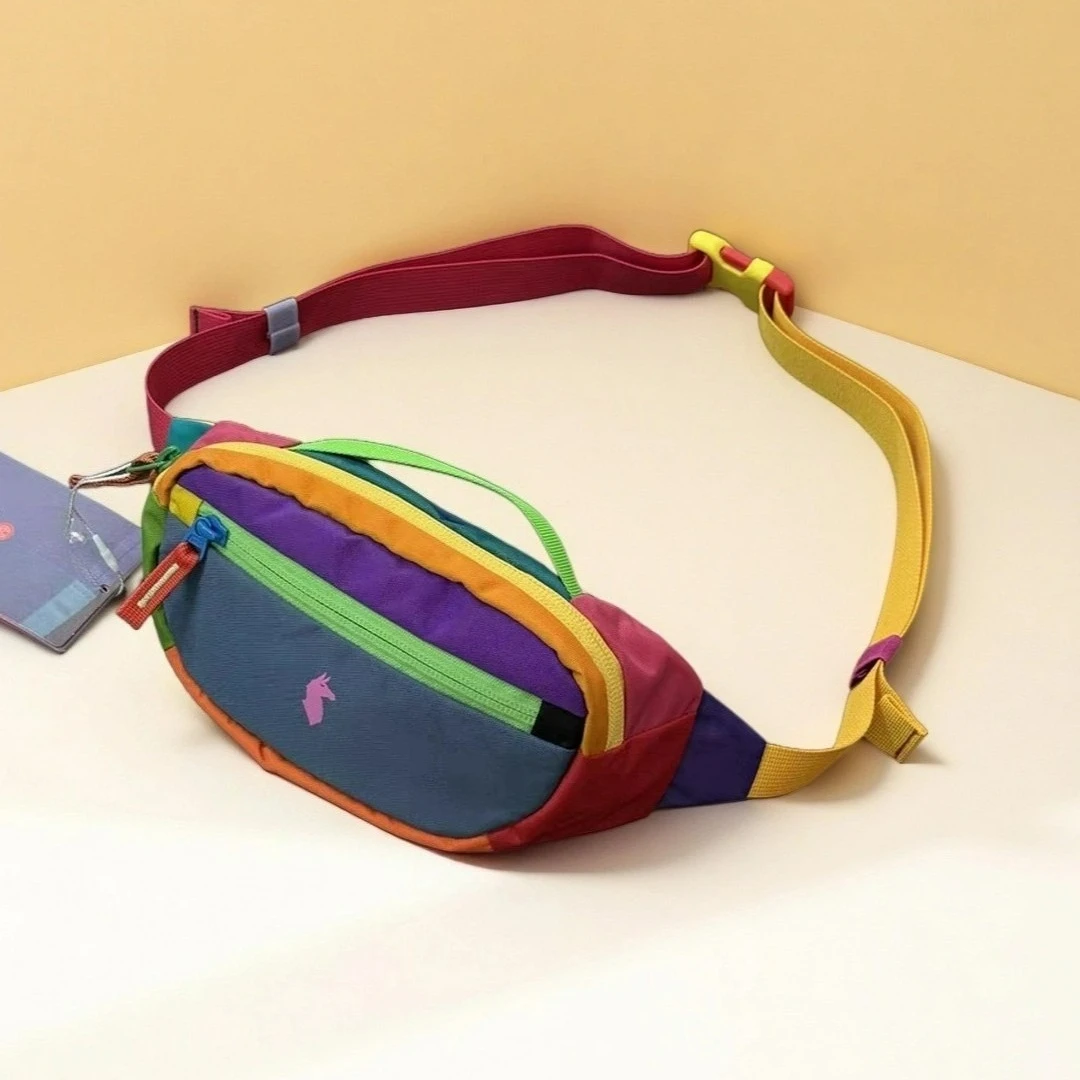 2026 حقيبة كروس جديدة وحزام حقيبة خارجية بألواح متباينة الألوان حقيبة خصر للسفر #2