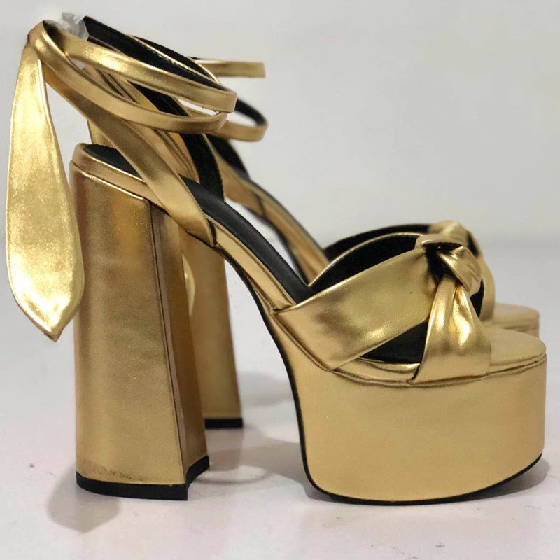 Love Heart Platform Open Toe Lace-Up Sandals Woman Summer 2026 Red Brown Thick Heel High Heels Shoes for Women Fashion Luxury view 6