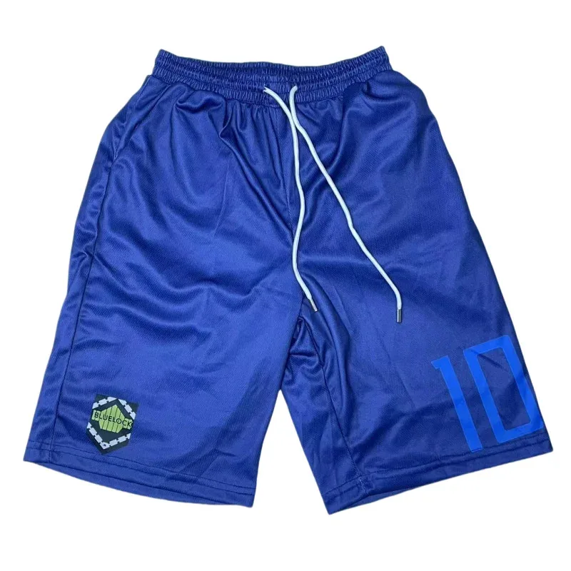 Disfraces de Cosplay de Anime Rin, camiseta de fútbol de partido U20 con cerradura azul, conjunto de uniforme de fútbol ISAGI, brazalete de capitán Rin Itoshi, guantes y pelucas