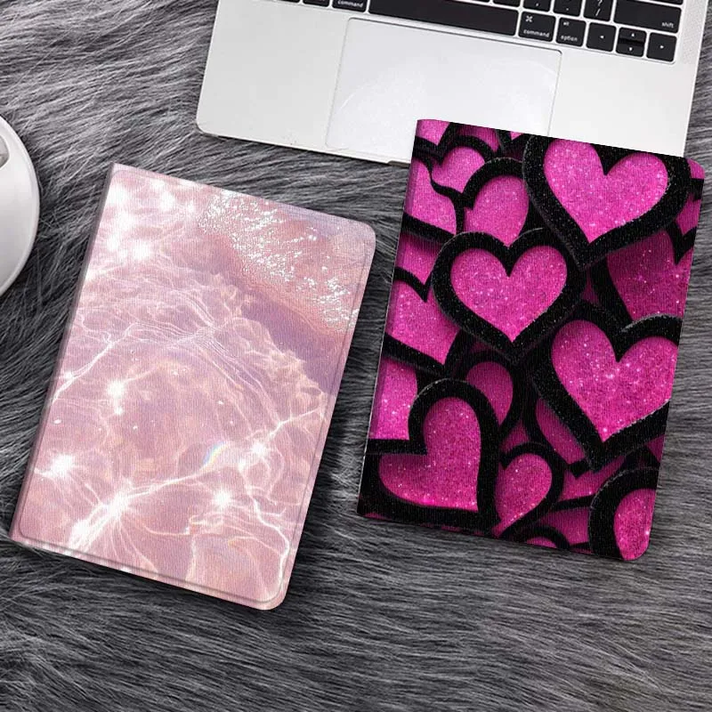 

Pink Water Shimmer Light Tablet Case For Samsung Galaxy Tab S7 S8 S9 S10 FE Lite Gift
