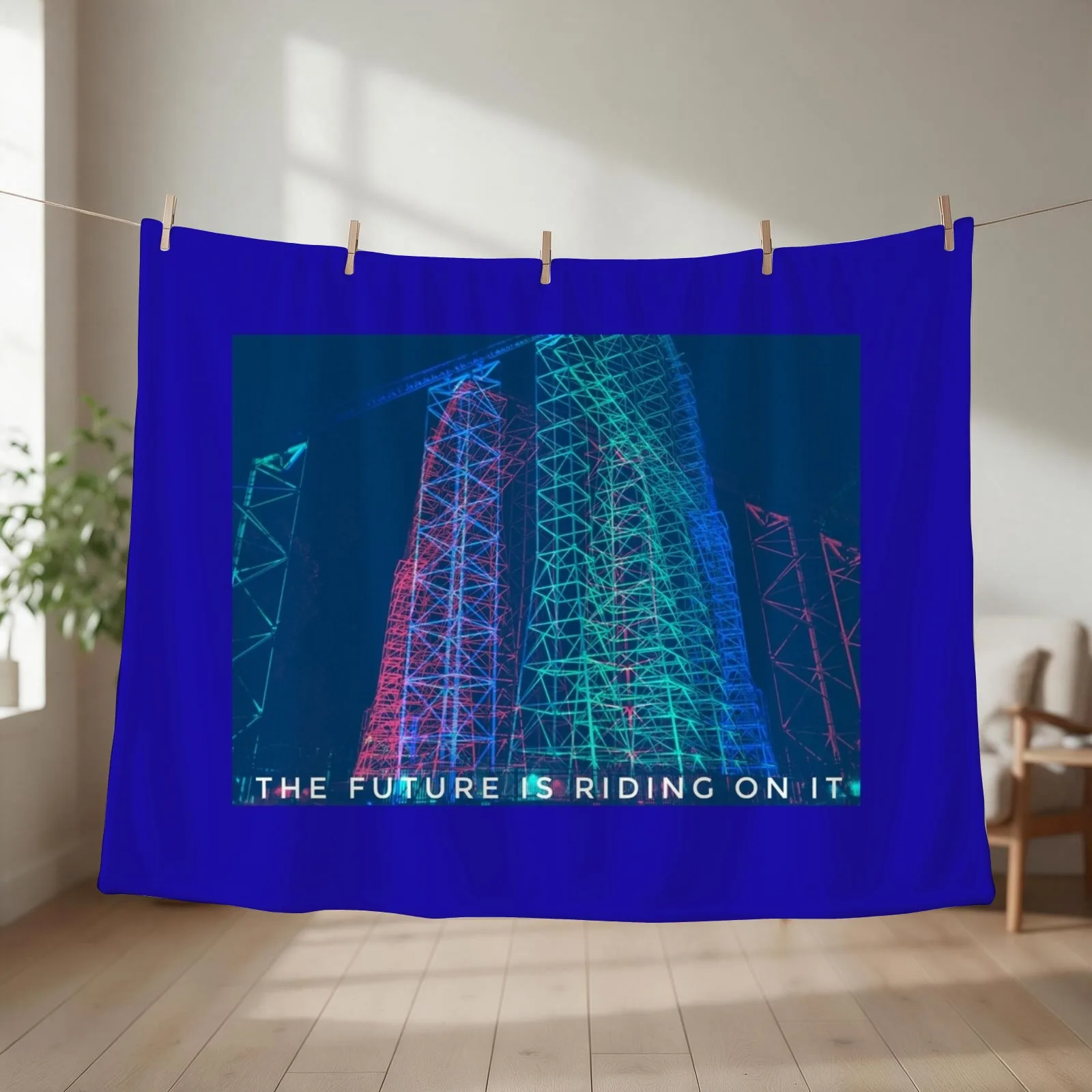 The Future is Riding On It Throw Blanket Thermals For Travel Hairy For Baby Plaid on the sofa Blankets