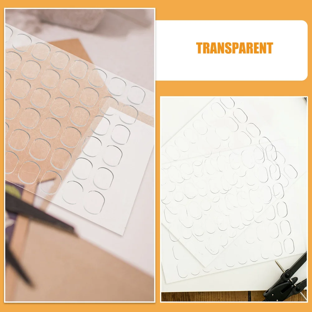 600 قطعة شريط شفاف مزدوج الجوانب نقاط لاصقة شفافة لتركيب الحائط الأشياء الثقيلة لا بقايا عصا تقشير سهلة قابلة للإزالة