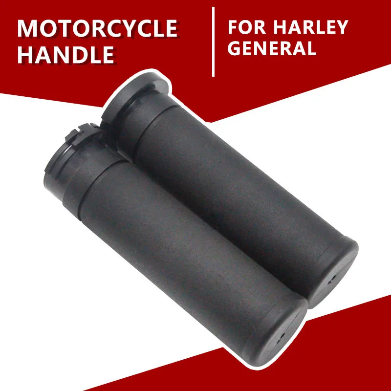 Motorcycle Handlebar Hand Grip 1'' 25mm Rubber Handle Bar Grips for Harley Touring Dyna Softail Custom Sportster 883 1200 XL