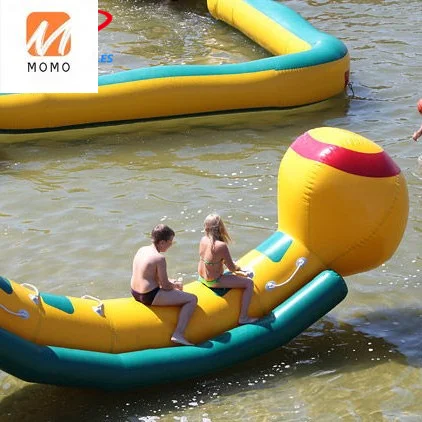 2021 New Design water park equipment inflatable floating seesaw inflatable water totter