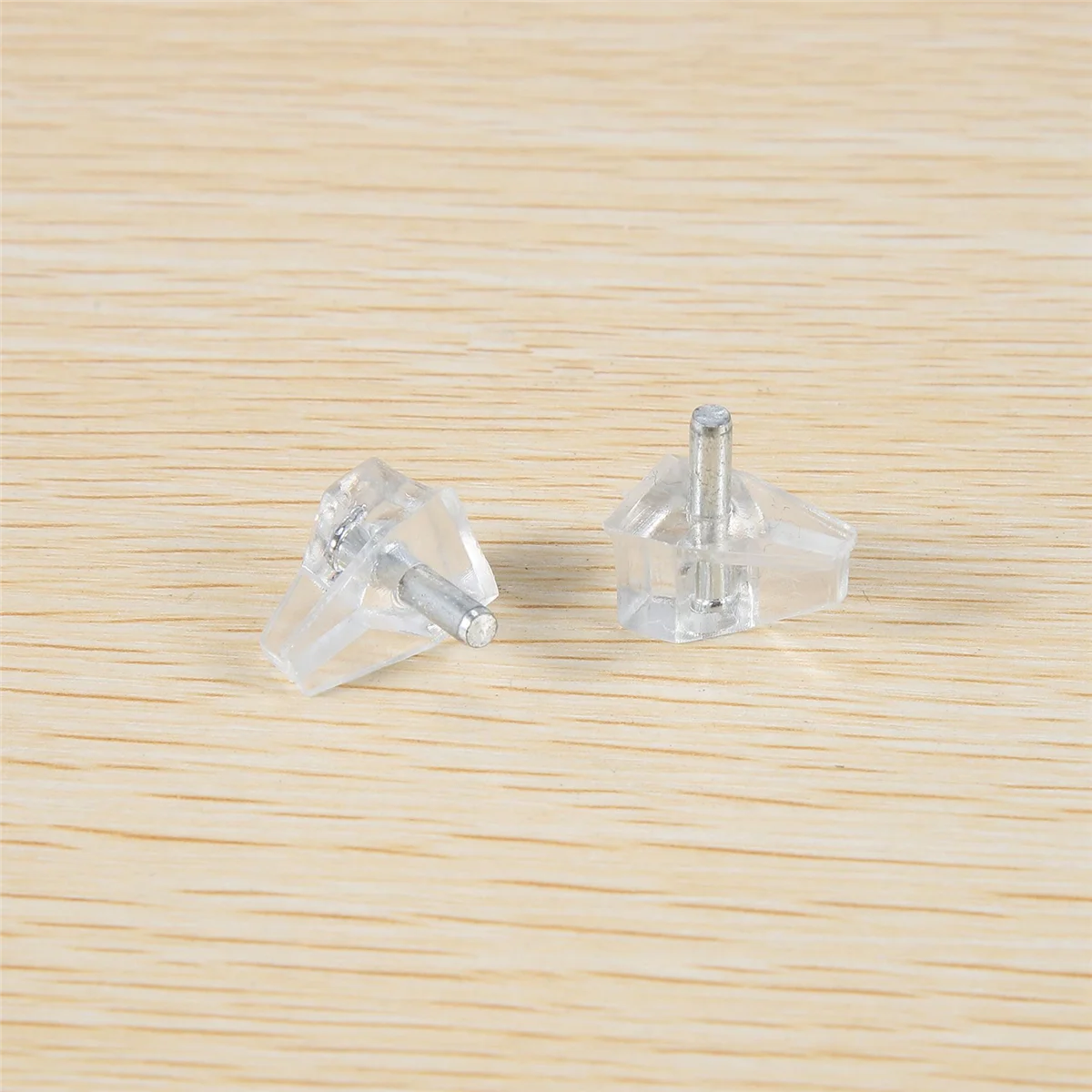 

50 Pieces 3 mm Shelf Pins Clear Support Pegs Cabinet Shelf Pegs Clips Shelf Support Holder Pegs for Kitchen Furniture