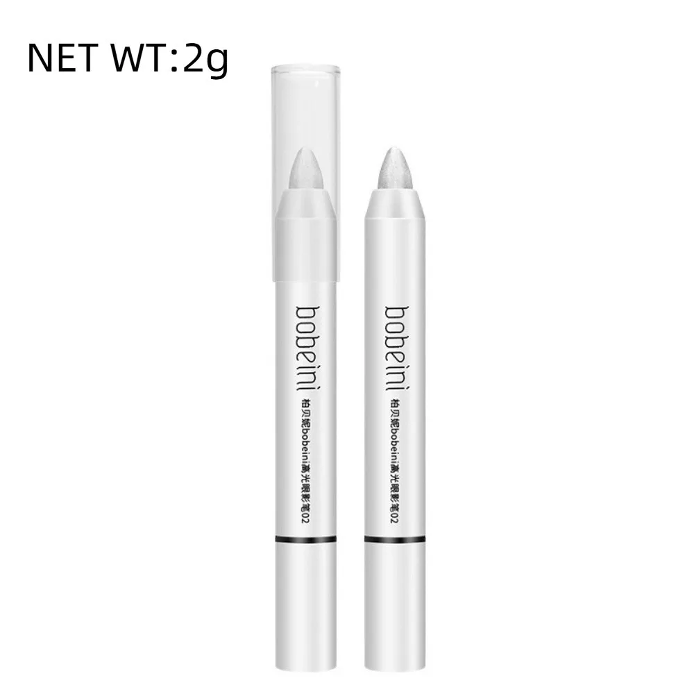 Rotulador iluminador, barra de sombra de ojos mate brillante perla, tono blanco/dorado, resistente al agua, lápiz para sombra de ojos, escenario y Festival de Música