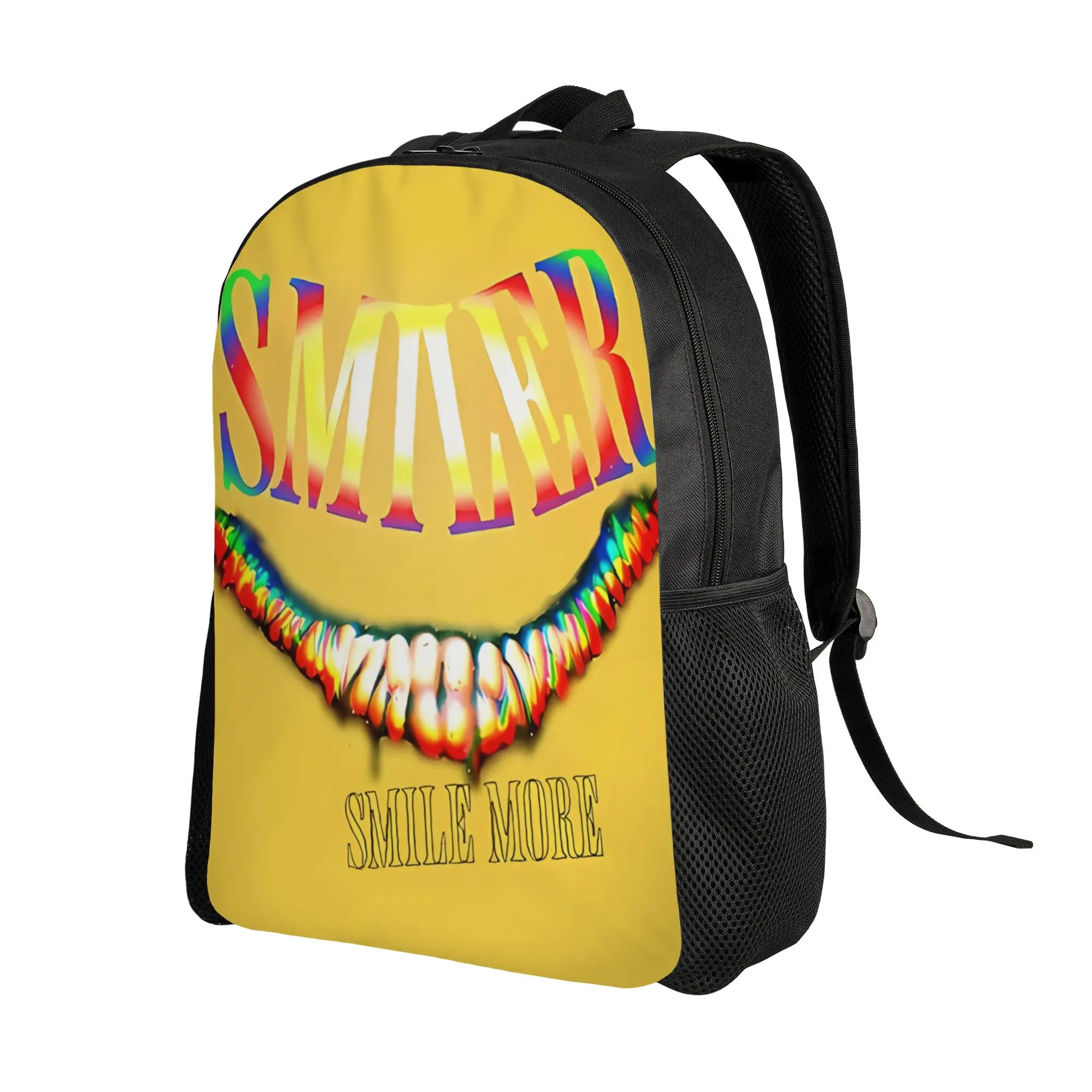 SMILER Smile More entity Backrooms Backpack Dark Fantasy Fashionable mochila Large Capacity Laptop Bag Back To School Season