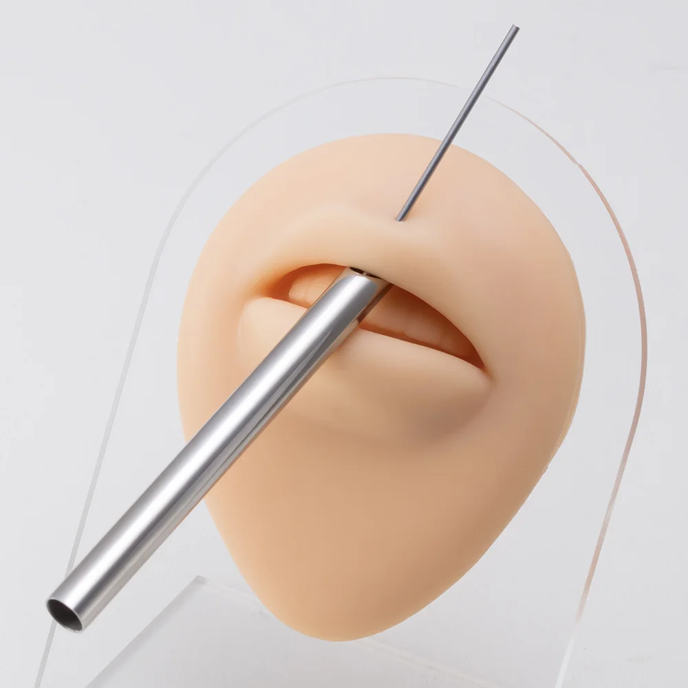 1pc Nadeln Empfang Rohr Körper Schmuck Halten Piercing Werkzeug Chirurgenstahl Piercing Empfang Rohr Akzeptiert Werkzeuge Kit 3-9mm – Detail 6