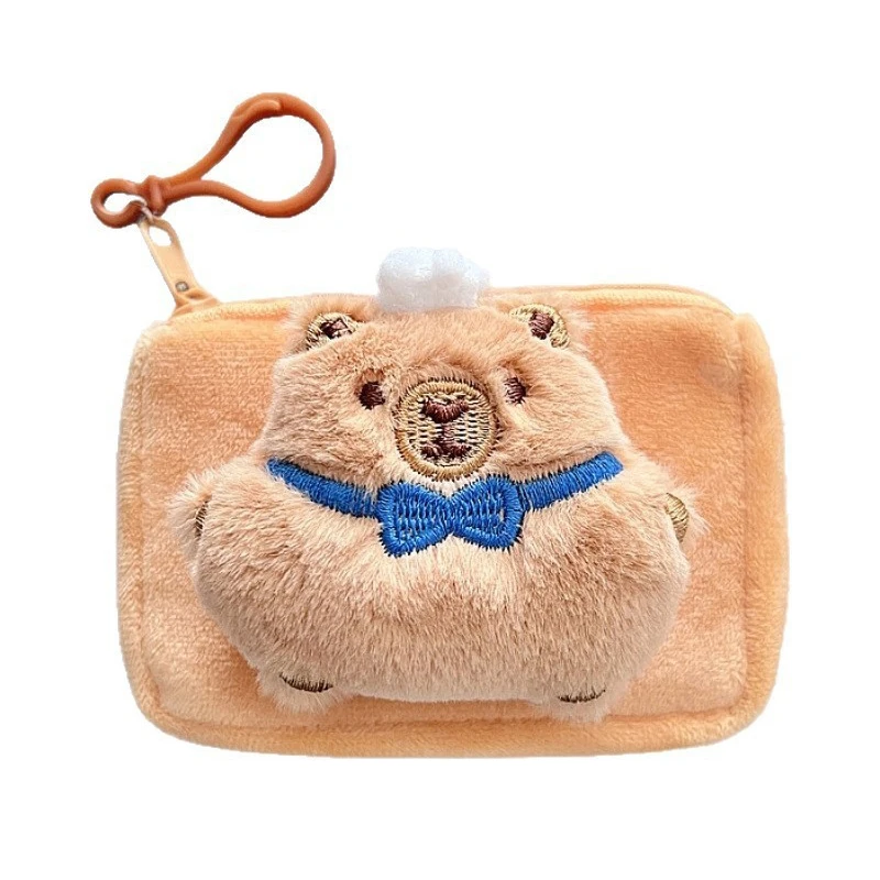Capybara Anime Plüsch Geldbörse Schöne Cartoon Kopfhörer Lagerung Tasche Mini Geld Ändern Tasche Tasche Anhänger Kinder Kinder Geschenk