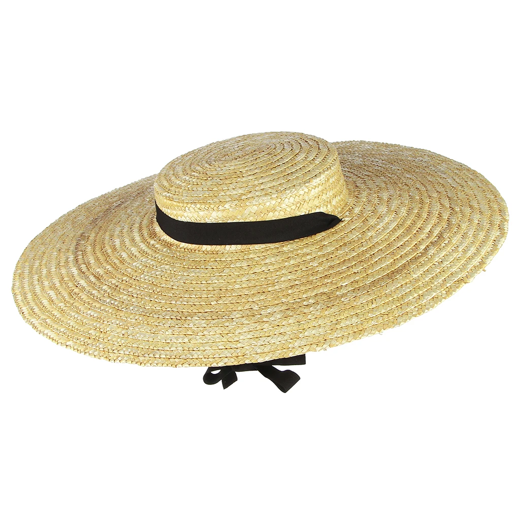 2022 Womens Summer Hats New Large Brim STRAW HAT Summer Hats For Women Beach Cap Flat Top Sun Hat Straw SUMMER HAT For Women