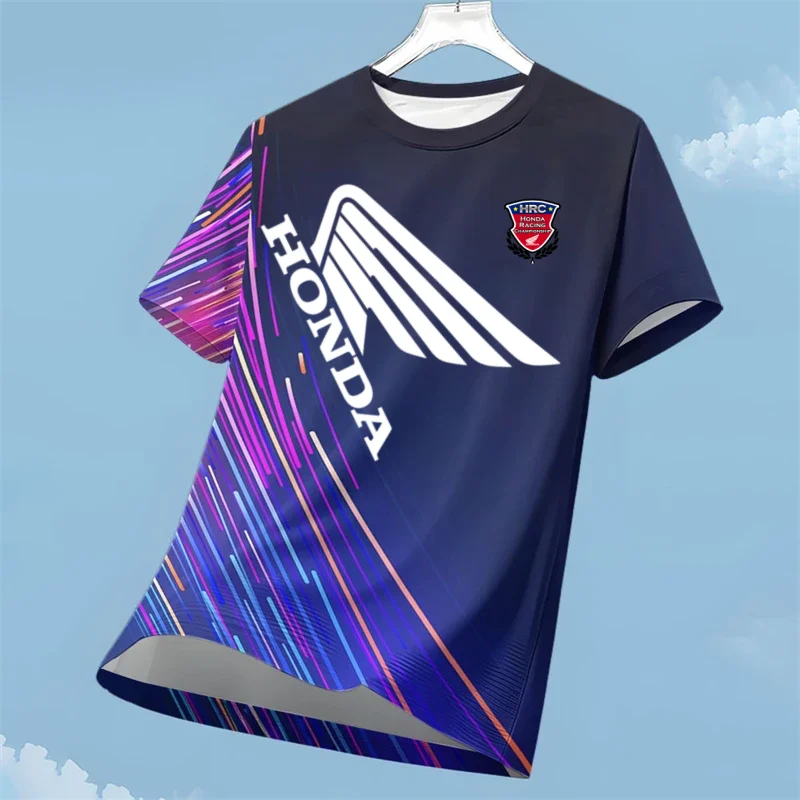 

Honda Motorcycle Riding Exclusive Short Sleeved Quick Drying Breathable Sports Shirt, Motorcycle Enthusiast Personalized Printed