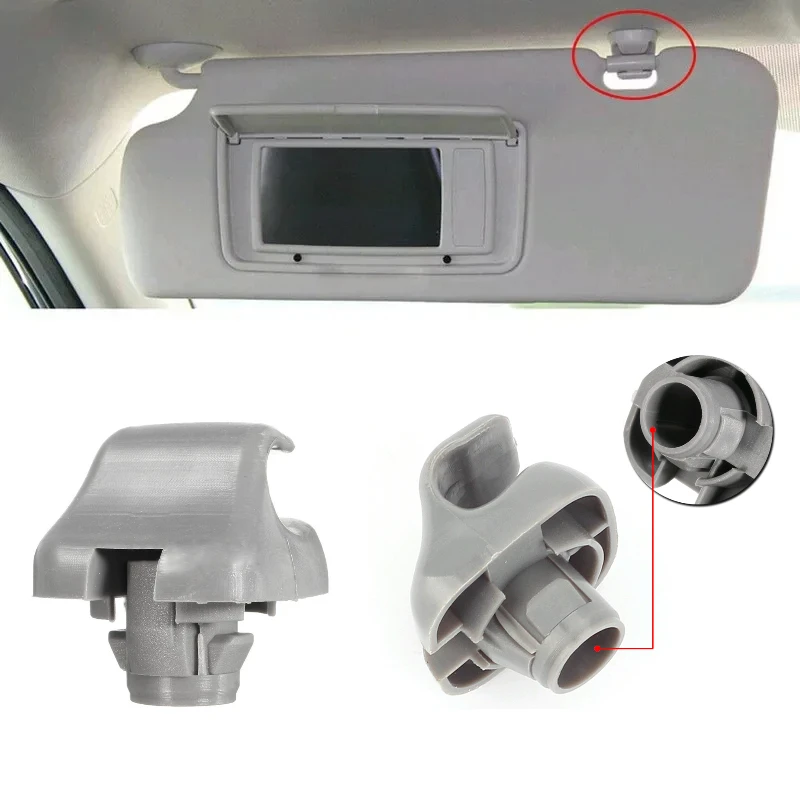 

1Pc Car Sunshade Card Buckle Grey Replace Parts Car Interior Sun Visor Plastic Clips Hanger Hook Clip Accessories Fit for Honda