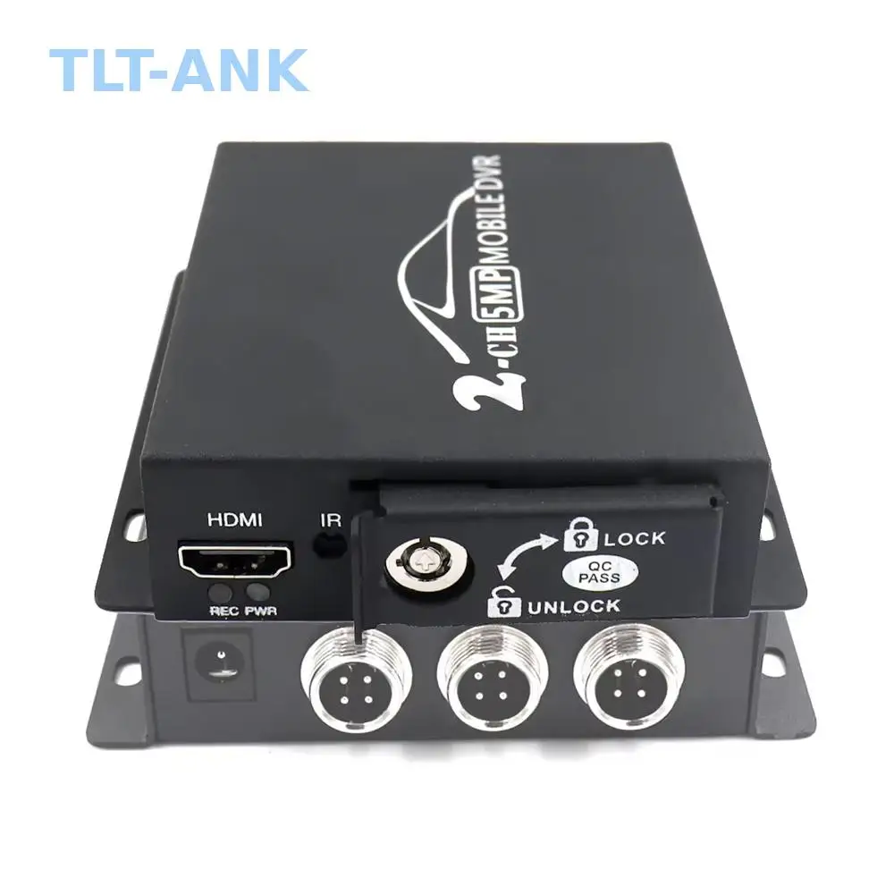 

5.0 Mega H.264 1080P 2 CH Compact Size Mini Car DVR, Support 2*512GB SD Card Storage