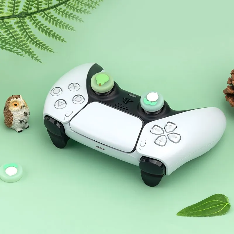 GeekShare Cute Fruit Silicone Sony PS5 PS4 Controller Joystick Caps XBOX ONE NS Pro Game Console Analog Thumb Stick Grips 4pcs