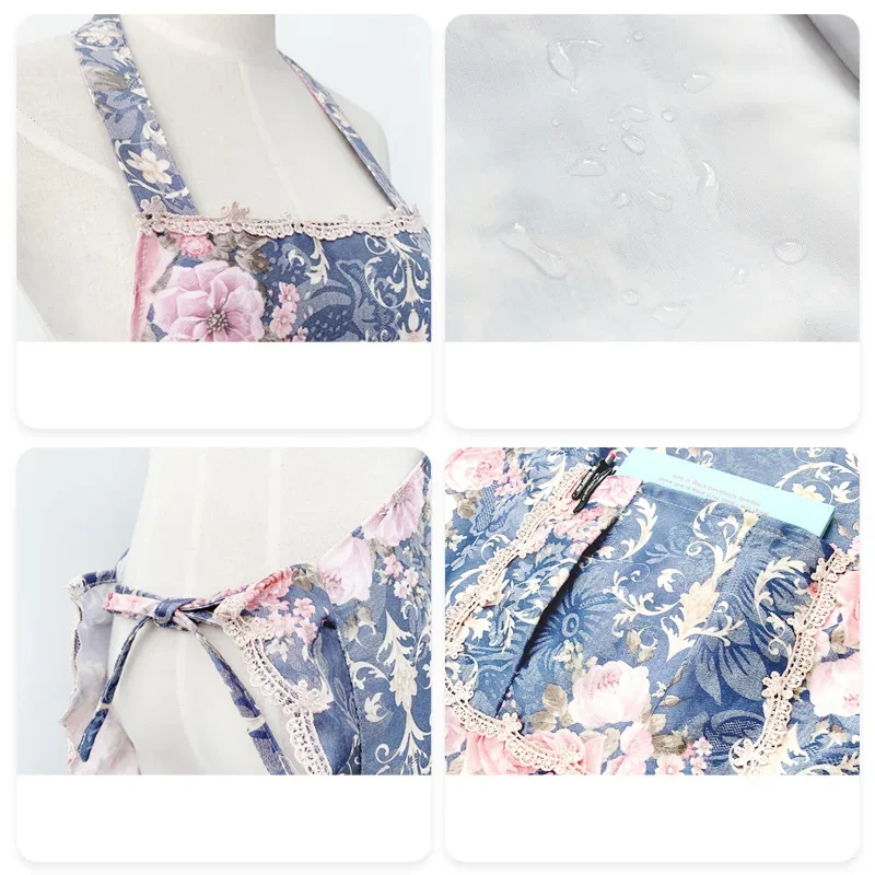 Gardening Flower Shop Women Skirt Style Apron Adjustable With Pocket Nail Salon Beauty Waitress Pinafore Cleaning Anti fouling