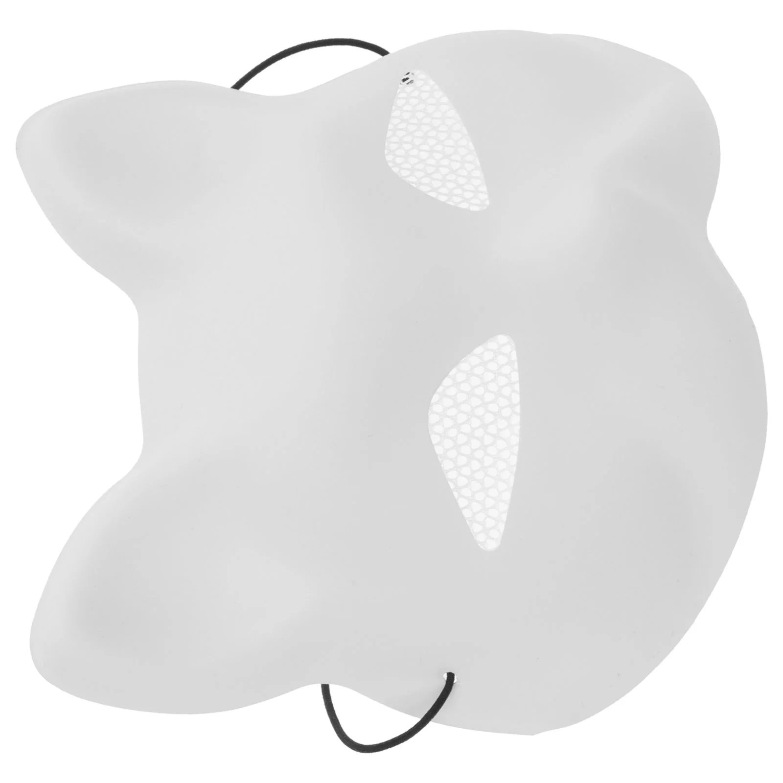 Fuchs weiße Embryo-Maske, Maskerade, leere Masken zum Dekorieren von Abschlussball, Halloween, Kunststoff, DIY