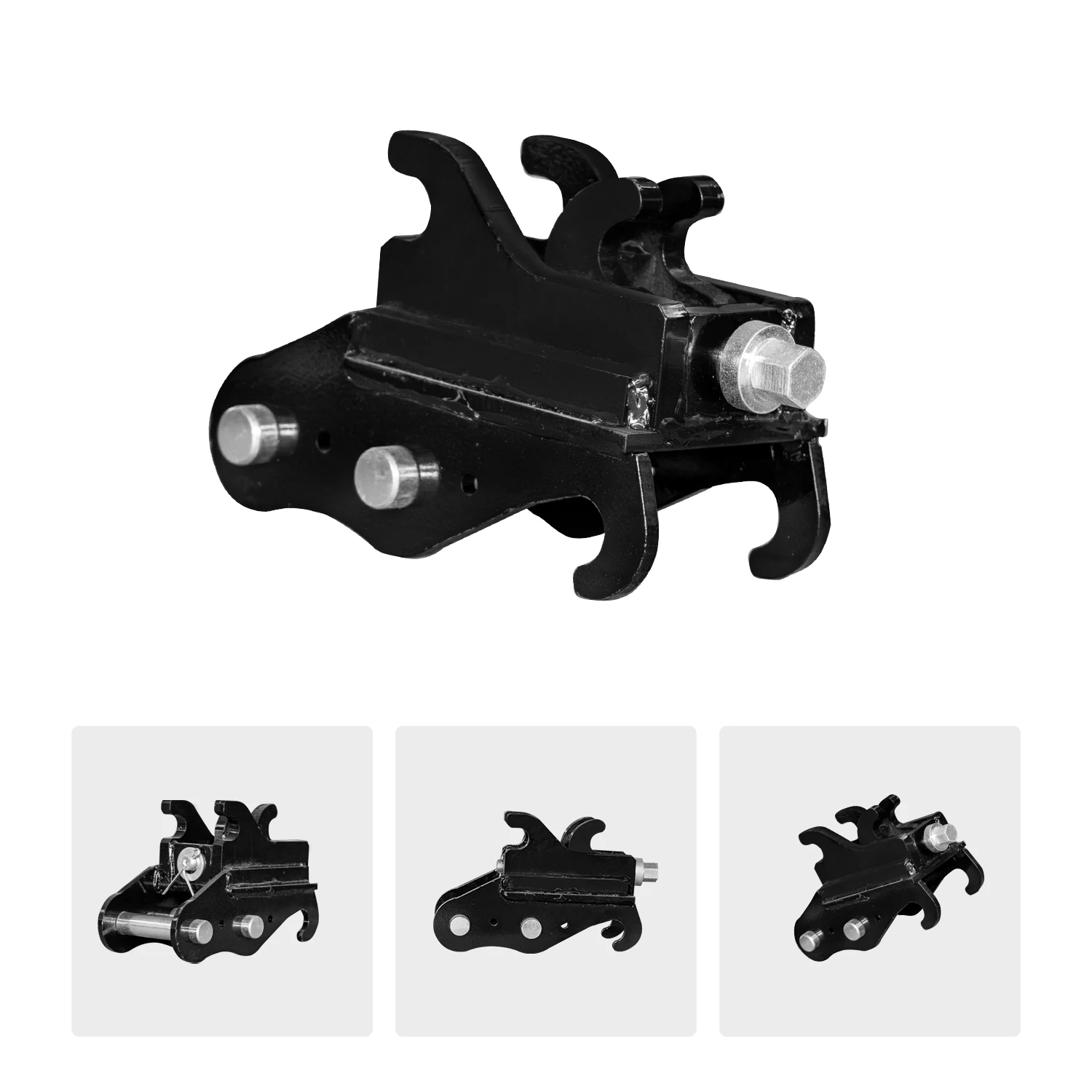 Acoplador de excavadora con conector de cambio rápido de alta resistencia para mini excavadora de 1-1,8 toneladas con conexión rápida para accesorios de enganche