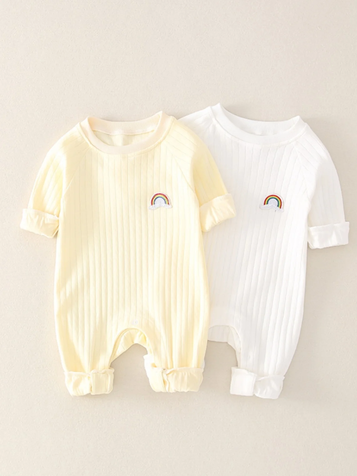 

Комплект одежды для новорожденных из чистого хлопка, тонкий, для весны и осени, базовый слой, 0-3 месяца, 6 месяцев...