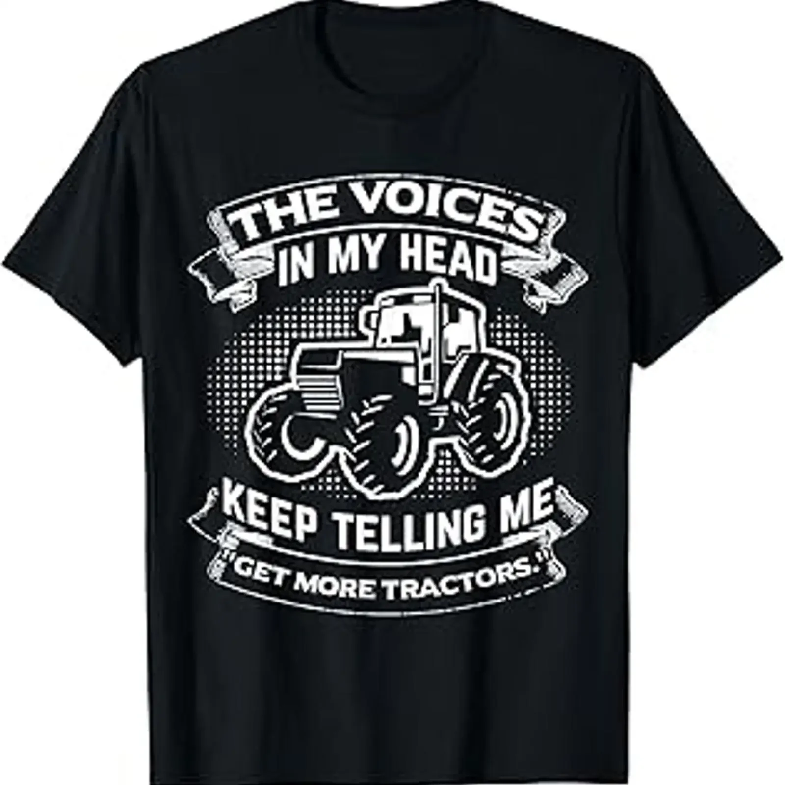 Funny Get More Tractors Farmer Design T Shirt Small vintage Washed Casual Soft Breathable Unisex fashion streetwear Stretched