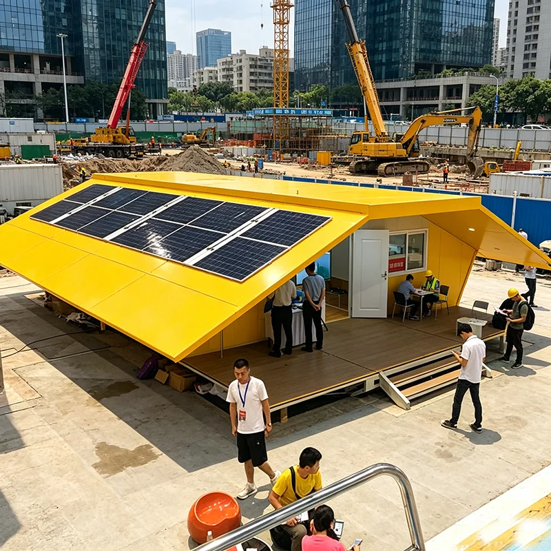 

Modern Foldable Container House Mobile Beauty Salon Studio Quick Assembly Prefab Kiosk For Urban Commercial Street