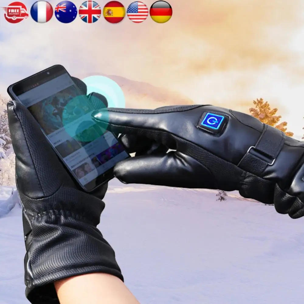 

Rechargeable Electric Winter Gloves Thermal Touchscreen Gloves Battery Powered Heating Gloves for Outdoor Cycling Skiing Hiking