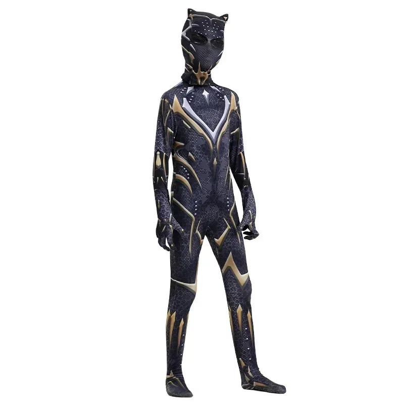 

Black Wakand Forever Superhero Bla Panther Shuri Cosplay Costume Jumpsuit Bodysuit Halloween Costume for Women Men Kids